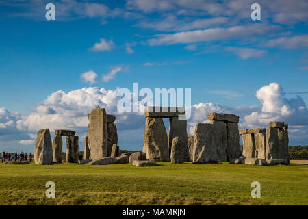 Stonehenge, Wiltshire, Inghilterra Foto Stock