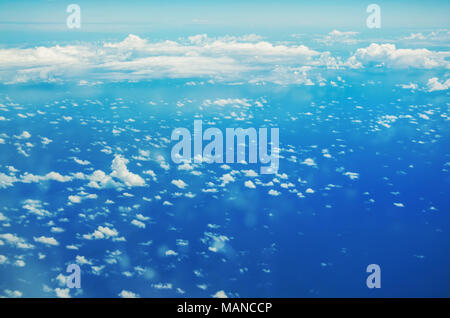 Le nubi dall'alto, vista aereo Foto Stock