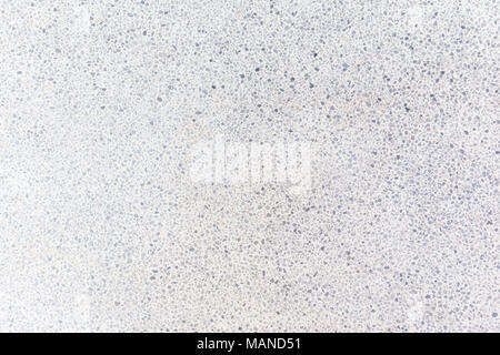 Bianco pavimenti in terrazzo con blue flecks texture pattern di sfondo Foto Stock