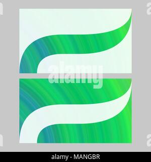 Calcolatore verde generato business card template Illustrazione Vettoriale