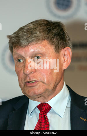 Poznan, Polonia, Leszek Balcerowicz, professore di economia e politica liberale Foto Stock