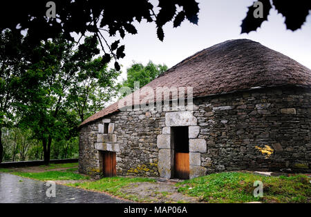 O Cebreiro. Casa Tradizionale. La Galizia, Spagna Foto Stock