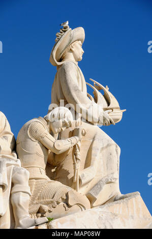 Il monumento alle scoperte (Padrão dos Descobrimentos). Lisbona, Portogallo Foto Stock