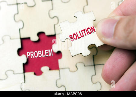 Soluzione al problema concetto Foto Stock