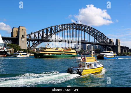 Il Ponte del Porto di Sydney, Sydney, Nuovo Galles del Sud, Australia Foto Stock