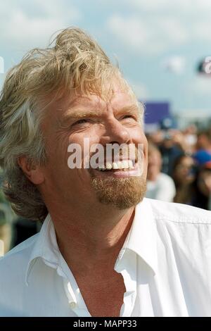 Richard Branson a Biggin Hill in airshow 2003 Foto Stock