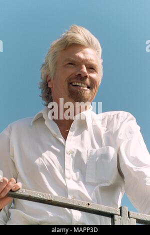 Richard Branson a Biggin Hill in airshow 2003 Foto Stock