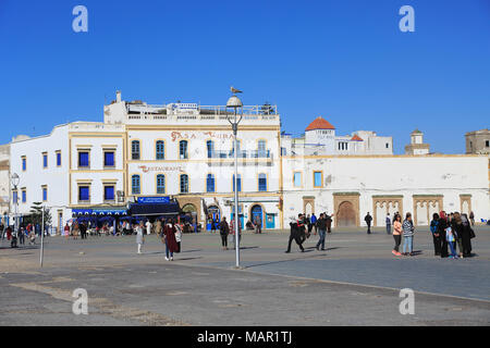 Moulay Hassan Square, Essaouira, Sito Patrimonio Mondiale dell'UNESCO, Marocco, Africa Settentrionale, Africa Foto Stock