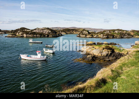 Costa di Granito vicino Dungloe, County Donegal, Ulster, Repubblica di Irlanda, Europa Foto Stock