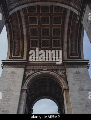 Parigi, Francia - MAR 24,2018: Arc de Triomphe Paris. Foto Stock