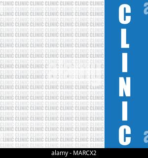 Clinic di parola vettore, concetto di salute lo sfondo Illustrazione Vettoriale