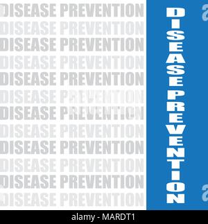 Prevenzione di malattia parola vettore, concetto di salute lo sfondo Illustrazione Vettoriale