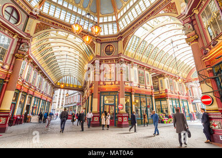 Mercato Leadenhall, città di Londra, Regno Unito Foto Stock