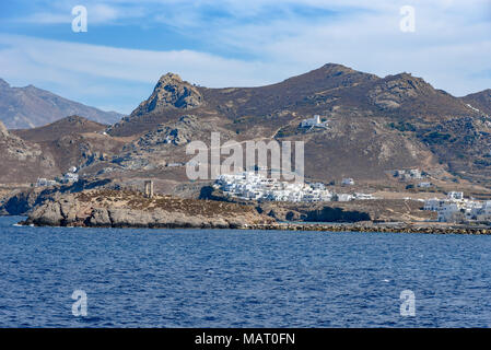 Il Tempio di Apollo rovine di Naxos, Grecia durante il giorno Foto Stock