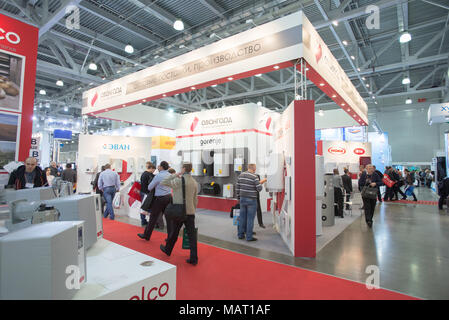 Aqua-Therm Moscow 2014 mostra, 05-02-2014, Mosca, Russia Foto Stock