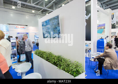 Aqua-Therm Moscow 2014 mostra, 05-02-2014, Mosca, Russia Foto Stock