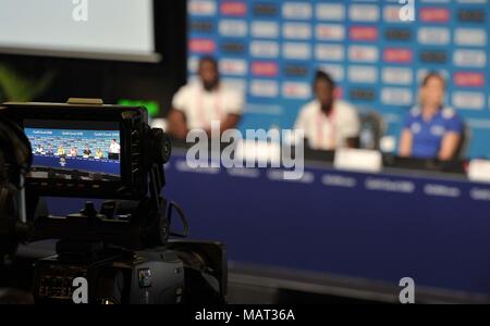 Queensland, Australia. Il 4 aprile 2018. Eilidh Doyle (SCO). Team Scozia conferenza stampa. Centro stampa. Costa d'Oro 2018. Queensland. Australia. 04/04/2018. Credito: Sport In immagini/Alamy Live News Foto Stock