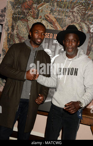 NEW YORK, NY - 03 aprile: Michael Kenneth Williams assiste il "Vice" Stagione 6 Premiere a Whitby Hotel su Aprile 3, 2018 in New York City People: Michael Kenneth Williams Foto Stock