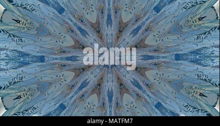 Caleidoscopio creato dalla fotografia del mondo più incredibile terrazza riso sistema il Yuanyang terrazze di riso. I dettagli rivelano le risaie. Foto Stock