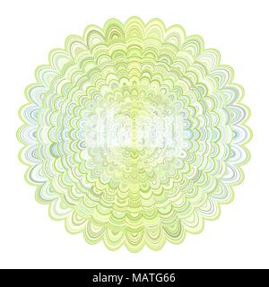 Abstract floral mandala ornamento design - circolare grafica vettoriale Illustrazione Vettoriale
