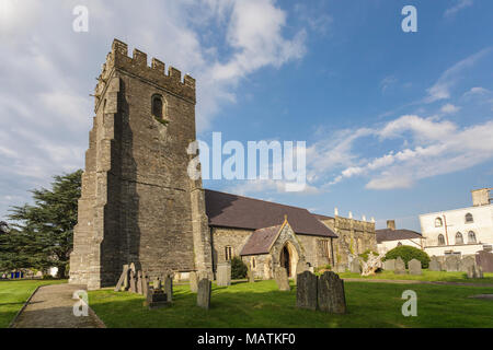 La Chiesa di Santa Maria, Aberteifi, Cardigan Foto Stock