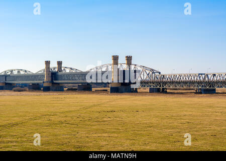 Lo storico ponte di Tczew. La Polonia, l'Europa. Foto Stock