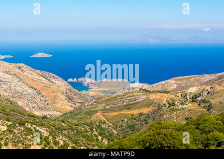 Bellissima vista del mare nel giorno d'estate. Isola di Naxos. Cicladi Grecia Foto Stock