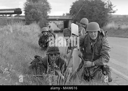 Esercitazioni nato in Germania, le truppe canadesi (ottobre 1983) Foto Stock