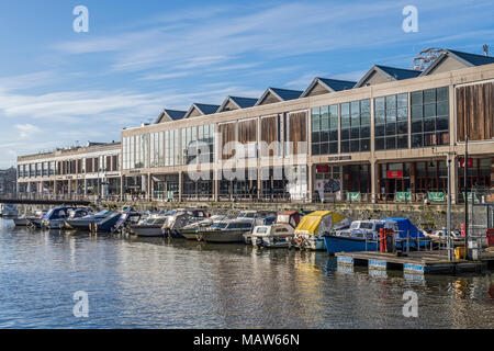 Bristol Floating Harbour Ovest dell'Inghilterra, Regno Unito Foto Stock