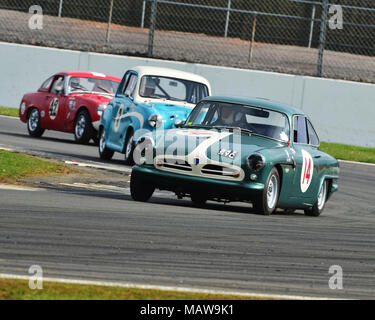 Barry Louvel, Tornado talismano, HRDC Allstars, Bosch, Silverstone, Northamptonshire, TCR UK weekend di gara, aprile 2018, British Racing e auto sportive C Foto Stock