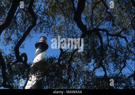 Tybee Island Lighthouse (1736) vicino a Savannah, Georgia, Stati Uniti d'America Foto Stock