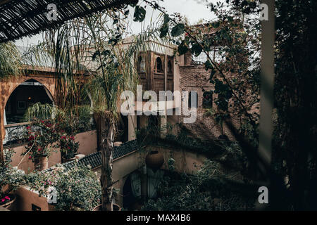 Foto di un Riad di Marrakech, Marocco Foto Stock