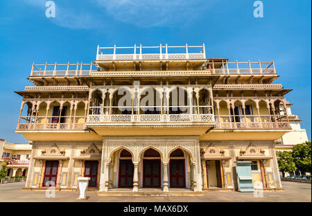 Mubarak Mahal al City Palace di Jaipur - Rajastan, India Foto Stock