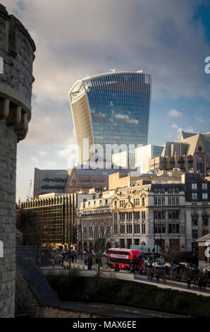 Walkie-talkie edificio (20 Fenchurch Street) nella città di Londra Foto Stock