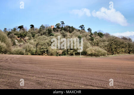 Una vista di Hawkstone Park di follie in Shropshire Foto Stock