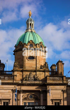 Bank of Scotland capo ufficio edificio, il tumulo, Edimburgo, Scozia, Regno Unito Foto Stock
