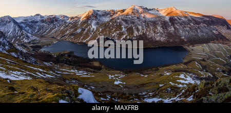 Il Stile di alta gamma e Buttermere, Lake District Foto Stock