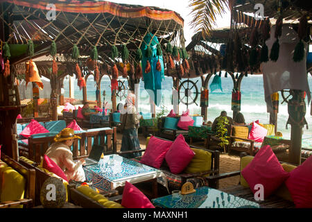 L'Egitto, la penisola del Sinai, Dahab, "amici" Ristorante Foto Stock