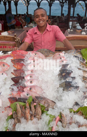 L'Egitto, la penisola del Sinai, Dahab, frutti di mare Foto Stock