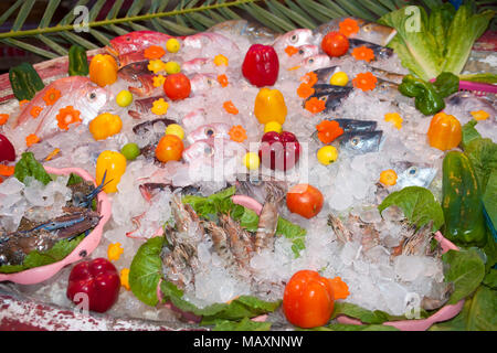 L'Egitto, la penisola del Sinai, Dahab, frutti di mare Foto Stock