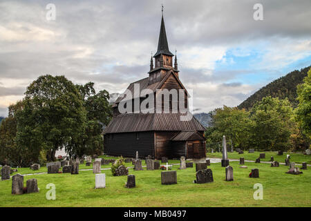 Kaupanger doga Chiesa Sogn og Fjordane, Norvegia. Foto Stock
