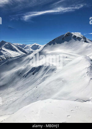 Paesaggio invernale nella stazione sciistica, Bad Hofgastein (Austria). Foto Stock