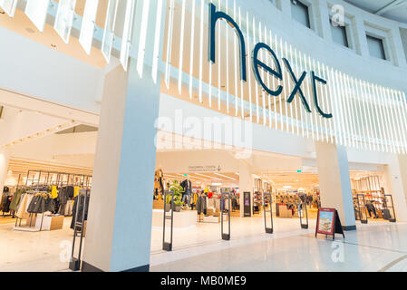 Prossimo negozio nel Manchester Arndale, REGNO UNITO Foto Stock