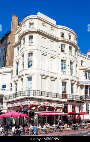 Inghilterra, East Sussex, Brighton Brighton Seafront, la Regency Ristorante Foto Stock