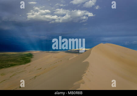 Sunryas presso il Gurvansaikhan National Park, deserto dei Gobi e Mongolia Foto Stock