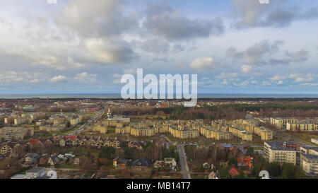 Palanga city da sopra Foto Stock