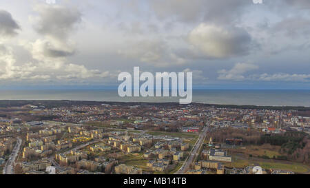 Palanga city da sopra Foto Stock