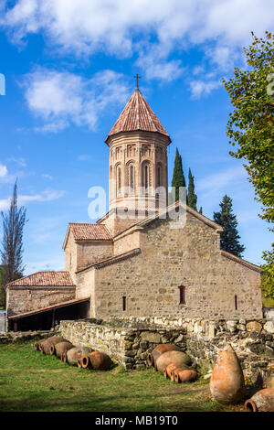 Ikalto monastero ortodosso complesso e Academy di Kakheti in Georgia. Foto Stock