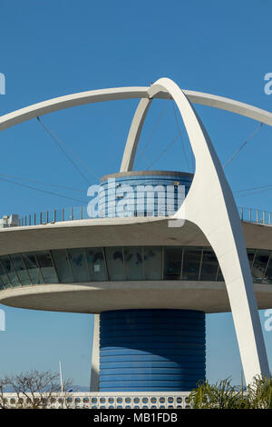 Il tema edificio, LAX, aeroporto di Los Angeles, California, Stati Uniti d'America Foto Stock