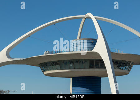 Il tema edificio, LAX, aeroporto di Los Angeles, California, Stati Uniti d'America Foto Stock